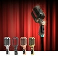 thumbnail image 4 of Zeiwohndc Retro Microphone Vintage Dynamic Vocal Microphone Metal Frame with Vintage, 4 of 15