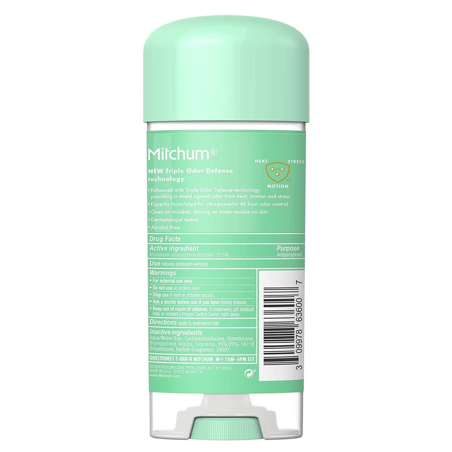 Mitchum For Women Anti-Perspirant Deodorant Clear Gel, Powder Fresh, 3.40 oz (Pack of 4)