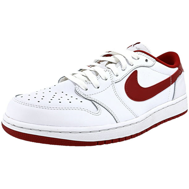 Nike - Nike Men's Air Jordan 1 Retro Low Og White / Varsity Red-White ...