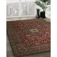 thumbnail image 3 of Ahgly Company Machine Washable Indoor Rectangle Traditional Brown Area Rugs, 8' x 10', 3 of 7