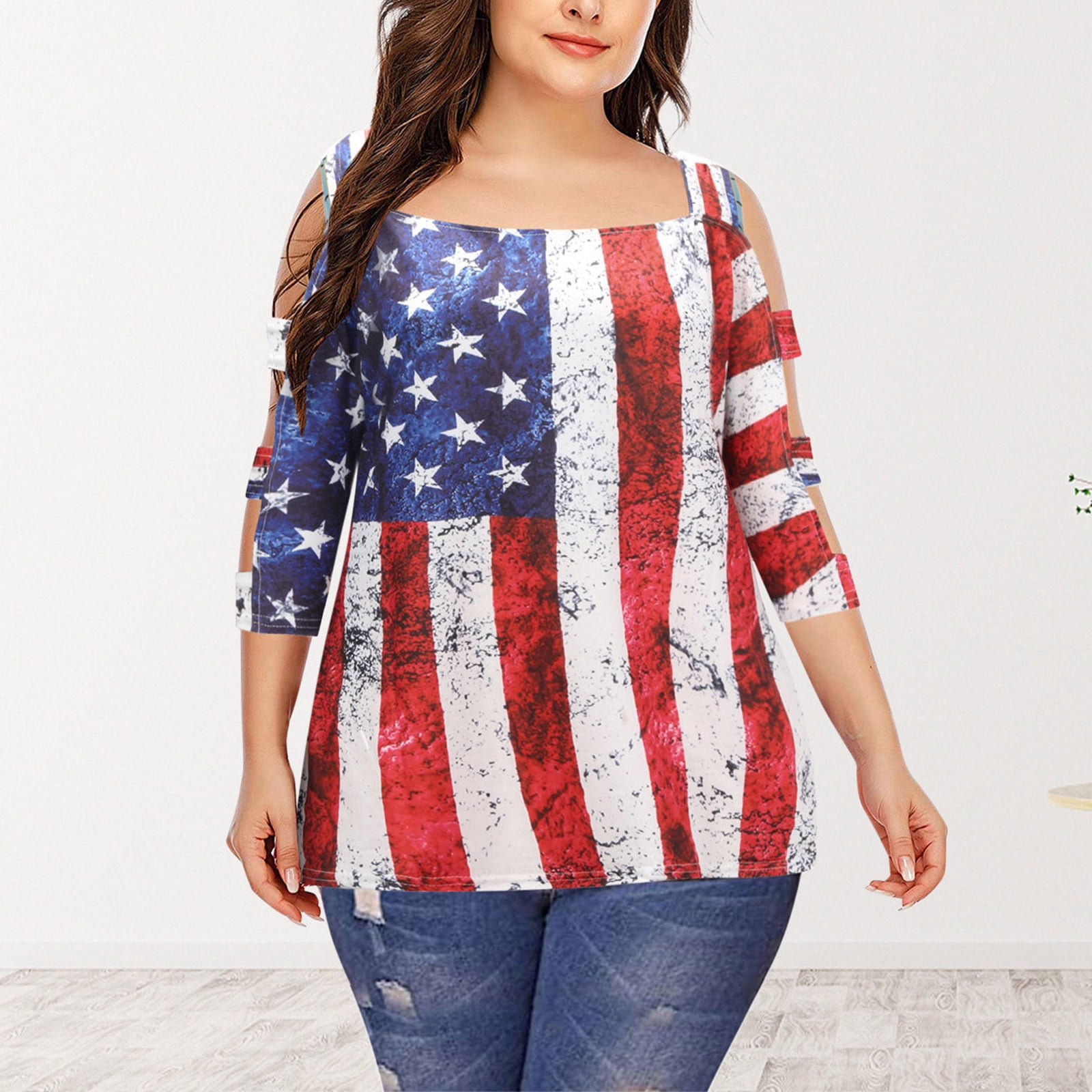 plus size patriotic shirts