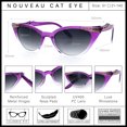 thumbnail image 5 of SA106 Retro Glam Rhinestone Cat Eye Sunglasses UV400 Gradient / Purple, 5 of 7