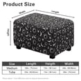 thumbnail image 7 of Xixirimido Celestial Sun Moon Stars Pattern Ottoman Slipcover Form-Fit Stretch Footstool Cover for Leather/Fabric Ottomans, Non-Slip Bottom & Living Room/Bedroom Use, Large, 7 of 7
