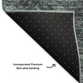thumbnail image 3 of Addison Rugs Mayfield Washable Transitional Modern Teal Rectangle Rug, 8' x 10', 3 of 6