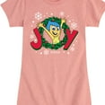 thumbnail image 3 of Inside Out 2 - Joy Wreath  - Girls Fitted Short Sleeve Graphic T-Shirt, 3 of 5