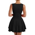thumbnail image 2 of Women's Sexy Backless Satin Maxi Dress V-Neck Spaghetti Strap Graduation Evening Gown, 2 of 6