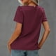 thumbnail image 3 of Camisa Para mujer ANGGREK Material de poliéster casual suelta elegante Con Cuello redondo, 3 of 6