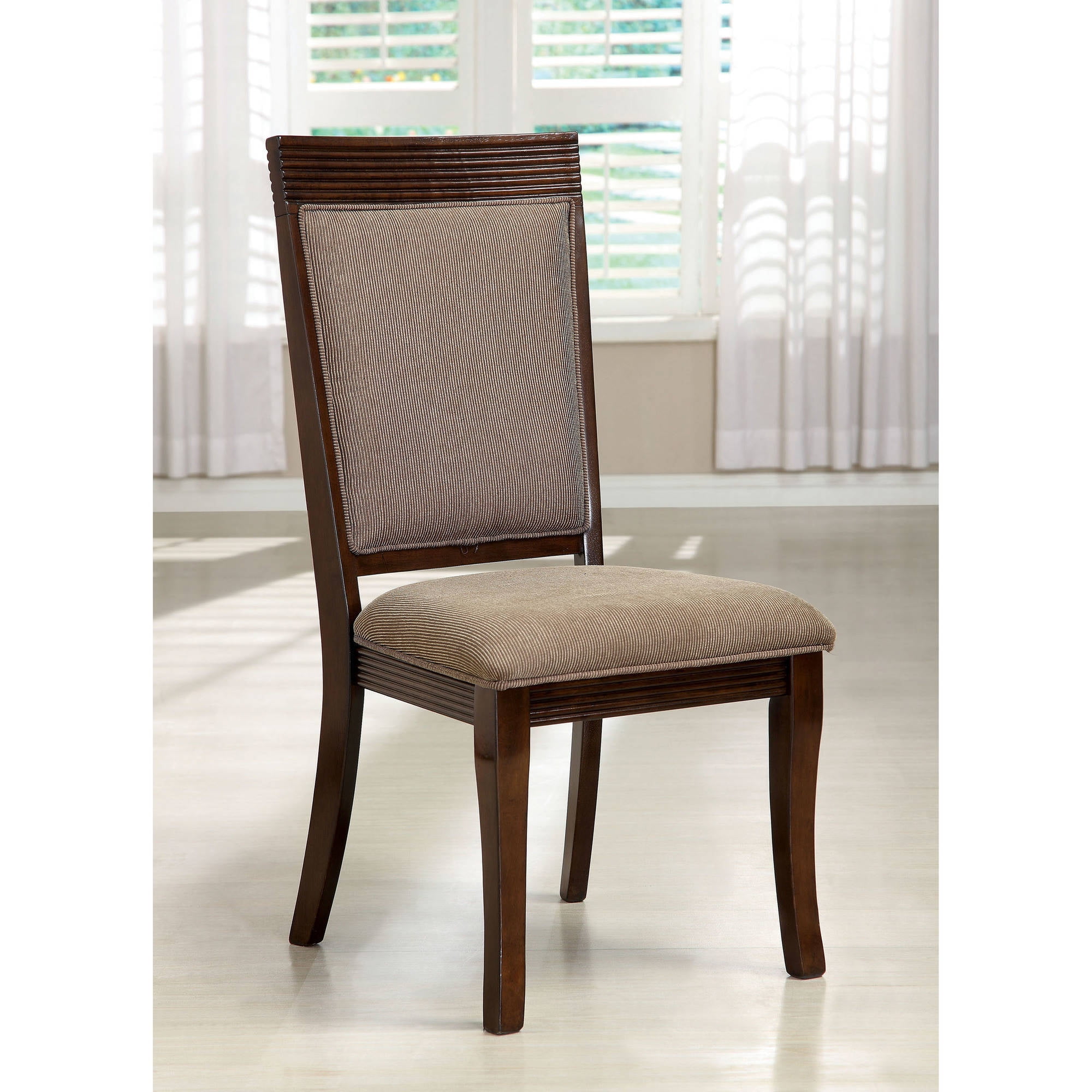 Furniture of America Upholstered Dining Chairs Set of 2
