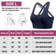 thumbnail image 2 of Ropa interior deportiva de alto impacto para mujer, ropa interior deportiva para correr con tiras cruzadas en la espalda, ropa interior con copas desmontables - Azul marino, 2 of 5