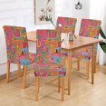 thumbnail image 2 of Yayeee 2 Pack Dining Chair Covers Stretch Parson Chairs Slipcovers Seat Protector, Art City, 2 of 6