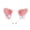 Pink, variant on Cat Ears Shape Headband Plush Ears Design Hair Hoops Headwear for Hair Accessories for Women Black