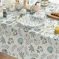 thumbnail image 4 of Fall Tablecloth 60x104 Inch Rectangular, Thanksgiving Autumn Harvest Blue Pumpkins and Leaves Table Cover for Party Picnic Dinner Decor, 4 of 6