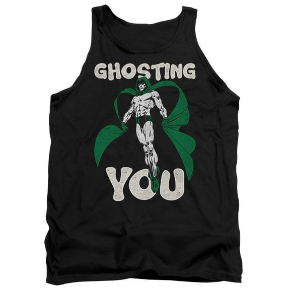 JLA Justice League Ghosting Adult Tank Top Black