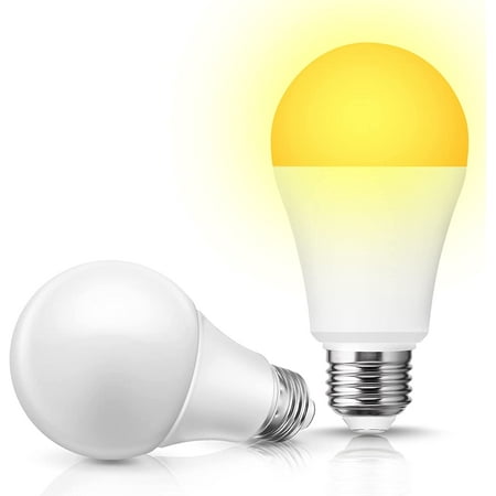

A19 Sensor LED Bulbs Dusk to Dawn Light Bulb 100W Equivalent(12W) E26 Base LED Lamp Soft White 3000K Automatic Indoor/Outdoors Lighting for Hallway Yard Porch Garage 920LM 2 Pack