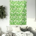 thumbnail image 3 of Irish Tapestry, Gaelic Nature Garden Theme Spring Clovers with Cute Hearts Freshness, Wall Hanging for Bedroom Living Room Dorm Decor, 40W X 60L Inches, Lime Green Pistachio White, by Ambesonne, 3 of 5