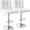 White, variant on HarmonyStrings Bar Stools Modern PU Leather Adjustable Swivel Barstools, Armless Hydraulic Kitchen Counter Bar Stool Extra Height Square Island Barstool with Back Set of 2-White