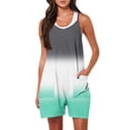 thumbnail image 1 of YDLCAFD Rompers For Women Summer Casual Sleeveless Straps Loose Jumpsuit Overall Shorts With Pockets M, 1 of 5