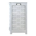 thumbnail image 5 of Oceanstar White Finished Bowed Front Veneer Laundry Wood Hamper with Interior Bag BHV0100W, 5 of 8