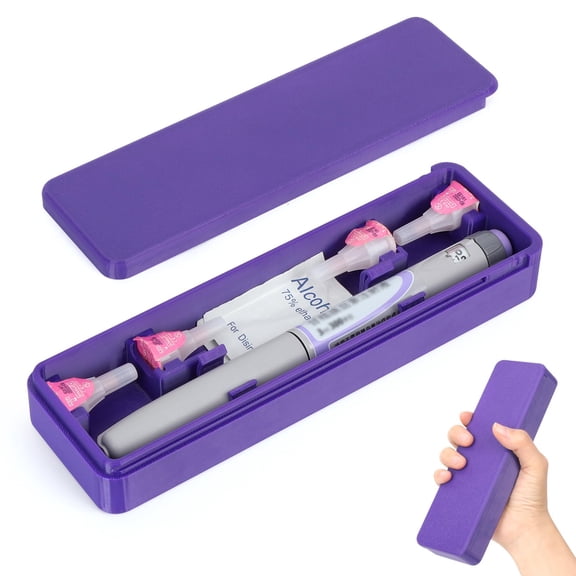 YOUSHARES Travel Case for GLP-1 Pens, Portable Insulin Pen Case with Adjustable Slots for Different Sized GLP1 Pens, Waterproof Storage Organizer Diabetes Pen Protector for Travel and Daily Use