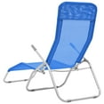 thumbnail image 4 of vidaXL Deckchairs Outdoor Lounge Chairs Folding Sunlounger Sunbed Textilene, 4 of 8
