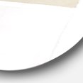 thumbnail image 3 of Designart 'Painted Simple Form Neutral on White' Geometric Metal Circle Wall Art - Disc of 36, 3 of 5