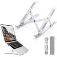 thumbnail image 1 of GFDYREE Laptop Stand Holder for Desk, Adjustable Portable Computer Riser Stand, Foldable Aluminum Notebook Elevator for Mac MacBook Pro Air, Lenovo, HP, Dell More 10 to 15.6 inches Laptops T, 1 of 6