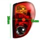 thumbnail image 5 of 2 uds luz trasera de coche lámpara de freno con cableado para L200 2005-2016 lente roja amarilla iluminación de señal luz trasera de coche, 5 of 5