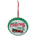 thumbnail image 5 of Northlight Fresh Cut Christmas Trees with Vintage Truck Bottle Cap Ornament - 4", 5 of 7