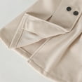 thumbnail image 5 of QHFBli Kids Boys Girls Classic Wool Blend Coat Winter Double Trench Coat Outwear Pea Coat Jacket with Belt Beige 2-3 Years, 5 of 7