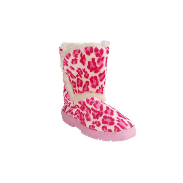 leopard slipper boots