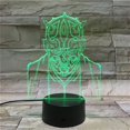 thumbnail image 1 of Luz nocturna LED 3D Darth Maul que cambia de color para niños, 1 of 1
