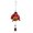 Multicolore, variante sur Fiudx Métal Wind Chime Art en Fer Peint et Peint Wind Chime Décoration Suspendue