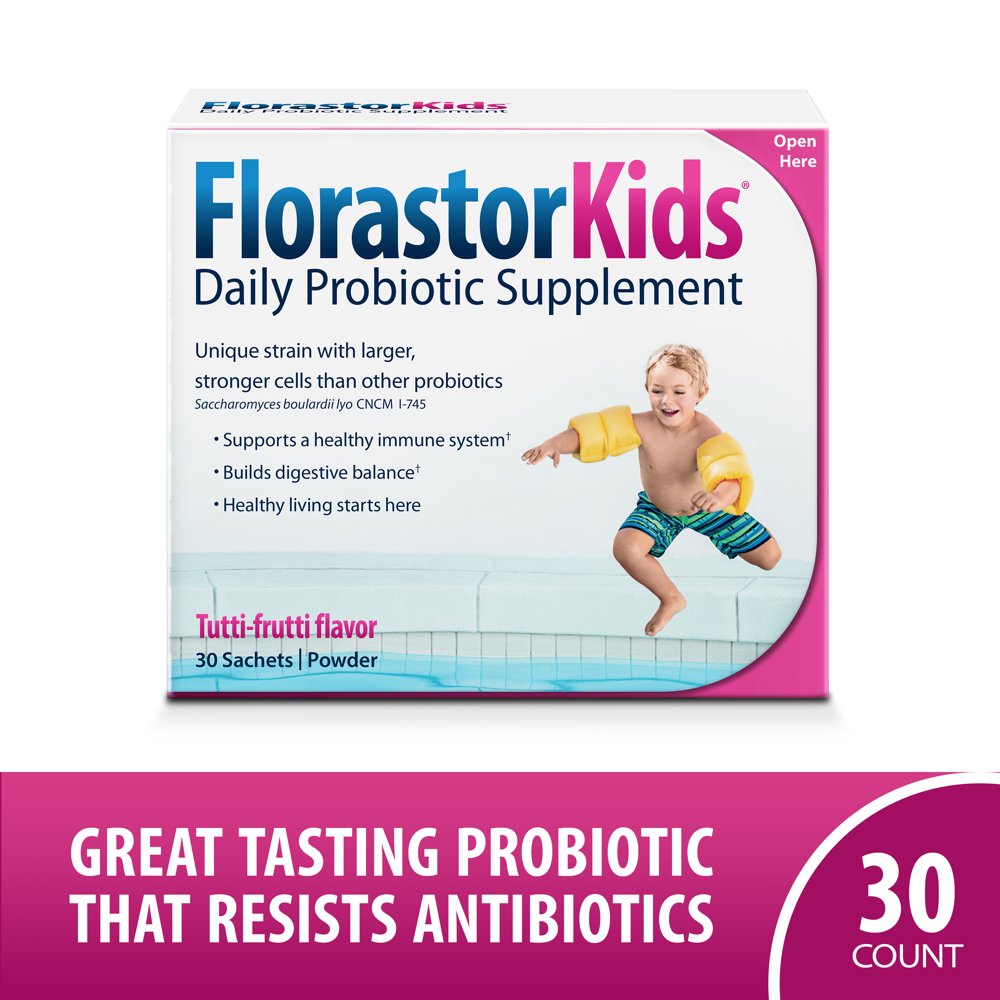 Florastor Kids Daily Probiotic Supplement, 30 Sachets
