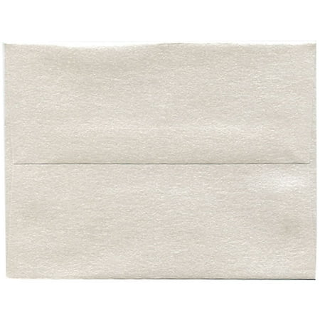 JAM A2 Envelopes, 4.4x5.8, Quartz Metallic, 50/Pack
