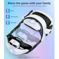 thumbnail image 4 of VR Head Strap Compatible with Meta Quest 3/3S/2, Adjustable Elite Strap Replacement Intended for Quest 4 Head Strap, Enhanced VR Accessories Support Comfort Reduce Pressure Extend Playtime, 4 of 8