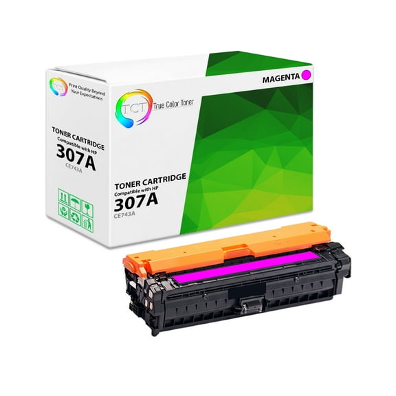TCT 307A Magenta Toner Cartridge - Premium Compatible Replacement for 307A CE743A