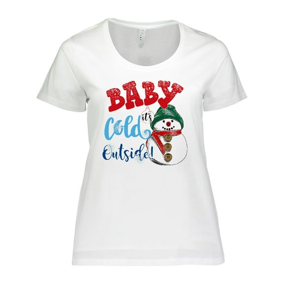Inktastic Baby It's Cold Outside Women's Plus Size T-Shirt