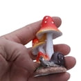 thumbnail image 6 of Linnome Easter Mushroom Themed Figurine Decor Spring Decor Home Tabletop Garden Decor Ornament, 6 of 9