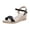 Black, variant on Womens Espadrilles Buckle Ankle Strap Wedge Sandals Open Toe Fashion Band 2026 Summer Dressy Wedges Heels Black Size 8.5