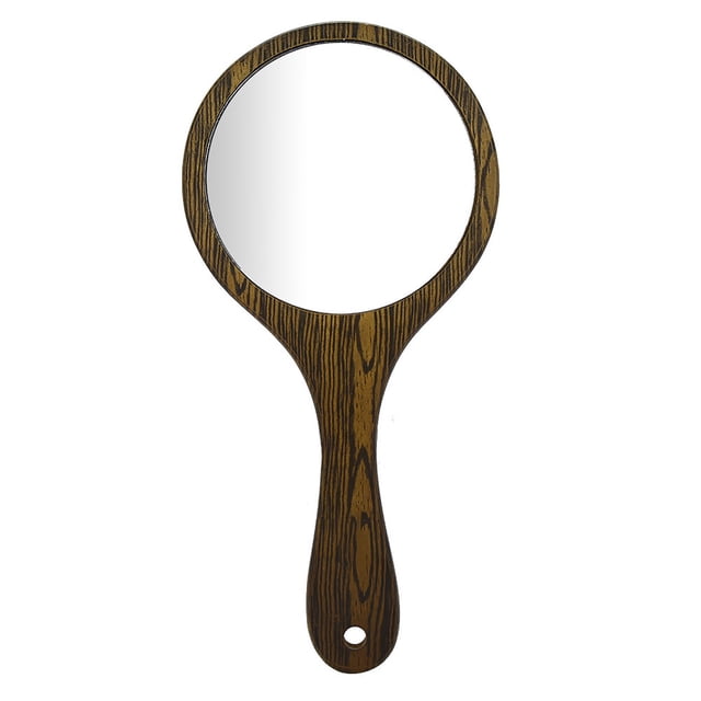 Espejo de peluquería de mano de madera vintage, perfecto para salones, barberos y peluqueros (verde)