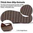 thumbnail image 5 of BERANMEY Cozy Platform Fuzzy Slippers for Women and Men Short Ankle Slippers with Anti-Slip Sole Lined with Warm Furry Perfect for Indoor & Outdoor Use, 5 of 9