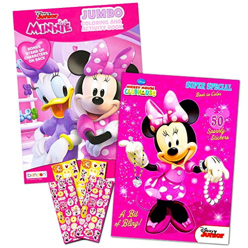 Download Disney Minnie Mouse Coloring Book Set With Stickers 2 Deluxe Coloring Books And Over 150 Stickers Walmart Com Walmart Com