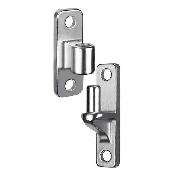 Wall Mount Gate Hinges for Farm Gates, Outdoor One-Piece No-Weld Chain Link Fence Parts with 5/8 Hin