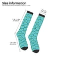 thumbnail image 2 of Naloa Beautiful Seashells Thigh High Socks Extra Long Stretchy Sock Women Over Knee High Opaque Stocking Daily Wear, 2 of 6