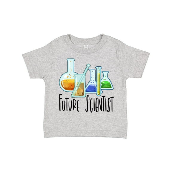 Inktastic Future Scientist with Beakers, Test Tubes and Formulas Boys or Girls Toddler T-Shirt