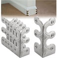 thumbnail image 6 of 2024 New Skiffers Baseboard Corner Protectors, Baseboard Corner Protectors, Solid Brass Skirting Board Corner Protectors, Vintage Metal Corner Protector, Decorative Protector Cover (Silver-5pcs), 6 of 16