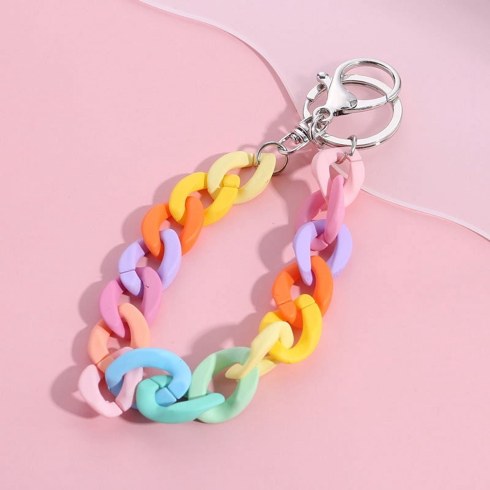 Acrylic Chain Clothing Keychain Pendant: Stylish Key Ring Accessory with Durable Acrylic Material and Secure Key Pendant Design