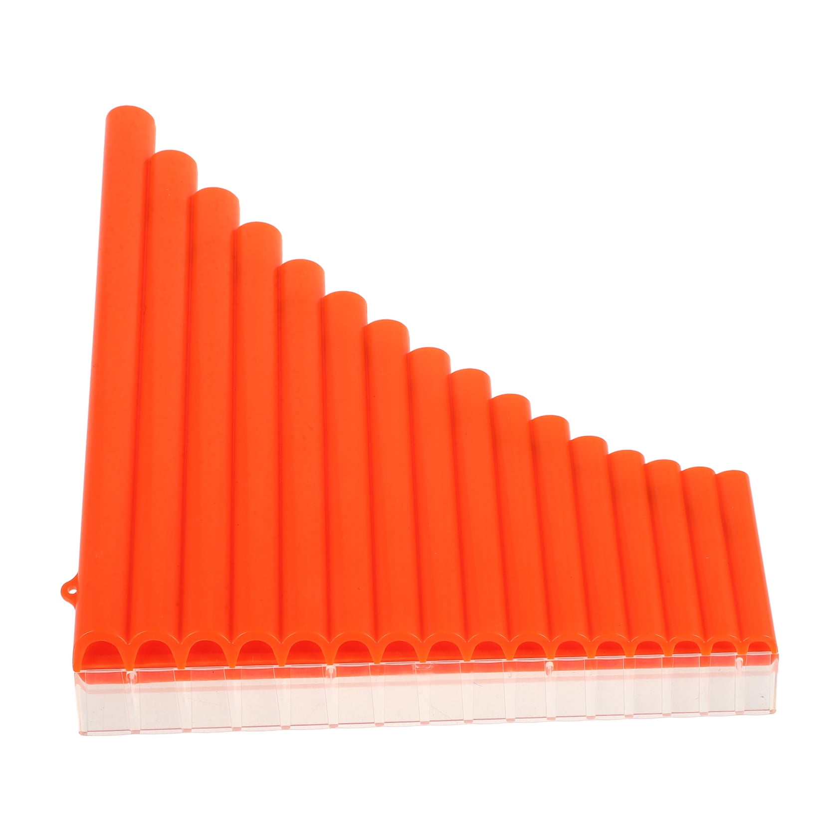 CIMAXIC Beginner Flute Panpipes Musical Instrument Orange ABS 1 Set 10.2x10x1.2in