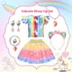 thumbnail image 4 of Disfraz de princesa OHARLOBE para niñas de 4 a 6 años, con 15 vestidos, 4 of 7