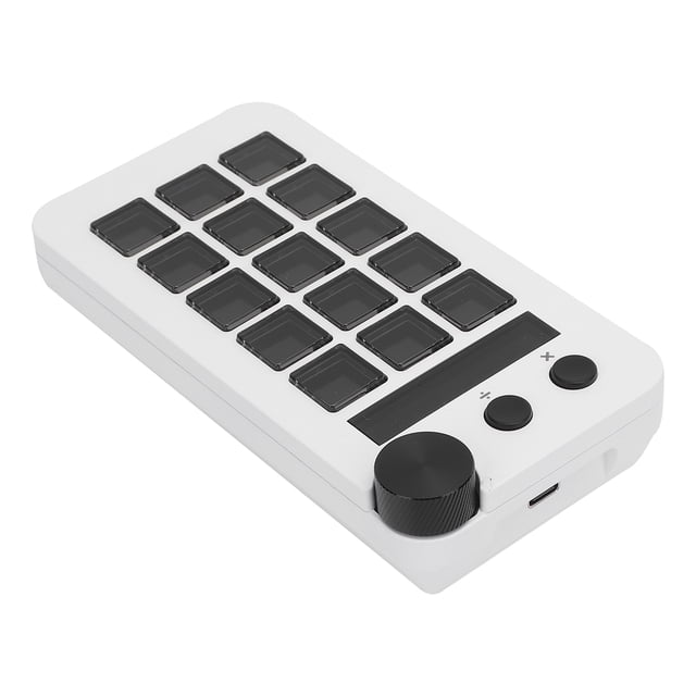 Studio Controller with 15 Keys, Stream Controller with Knob, Customizable Visual Layouts and Macros for PC Software, Triggering Actions in Apps